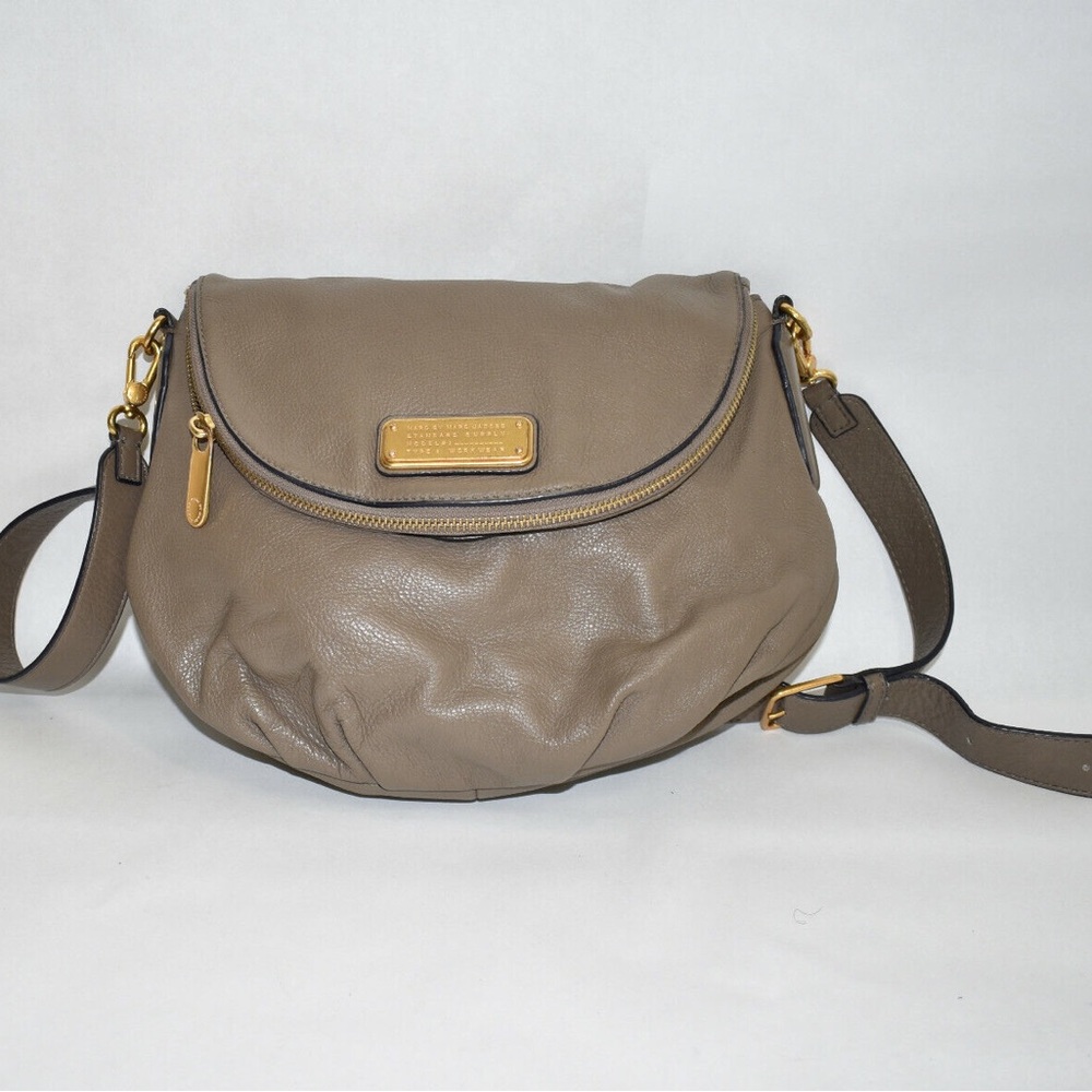 Marc Jacobs Brown Crossbody Bag with Gold Hardware